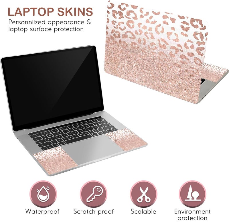 DINKY Laptop Skin Sticker Decal, 16" 16.5” 17” 17.3 inch Laptop Universal Reusable Vinyl Skin Stickers Art Cover Decal Notebook PC Personalized Protector (Light Pink) - Image 3